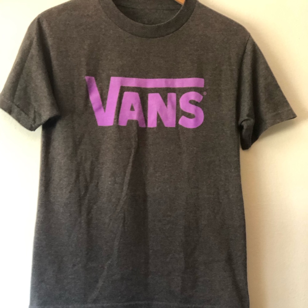 Men’s Vans Purple Graphic Gray T-Shirt